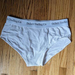 Duluth Trading Co White Briefs 2 Pairs Size S